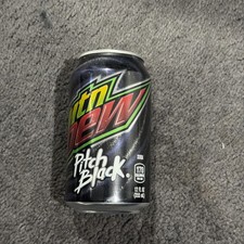 Mountain Dew Pitch Black 12oz Can **2018**MINT picture