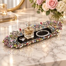Jay Strongwater Heritage Collection  Jeweled Vanity Tray Swarovski Crystals MIB picture