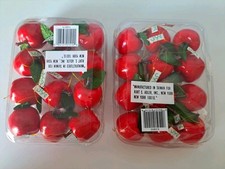 Vintage Set of 24 Kurt Adler Shiny Red Lacquered Apple Ornaments  picture