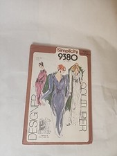 Vtg 1980 Simplicity Designer Couturier Pattern 9380 Dress Holly's Harp Uncut DIY picture