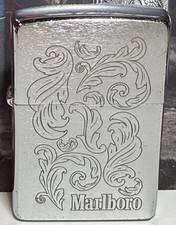 2007 Marlboro Zippo Lighter – Floral Engraved Design – Made in USA picture