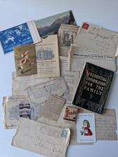 20pc Ephemera Lot 1890s-1910 Trade Cards Cyanotype Postcard Ads Booklet Recipes picture