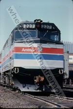 Original Slide Amtrak AMTK 227 EMD F40PH 16th St. Chicago ILL 5-22-76 (27) (ZD) picture