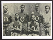 1910-1911 OWL FIELD CLUB Newark, NJ Basketball POSTCARD picture