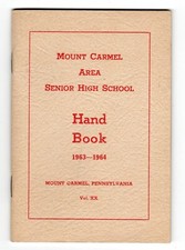 1963-1964 Mount Carmel Area Senior High School Hand Book Pennsylvania picture