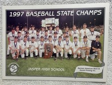 Vtg. Photo Card Jasper High School 1997 Indiana High School Baseball State Champ picture