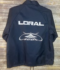 Vtg 80’s NASA Sherpa Lined Coaches Jacket Mens Size L Loral Space Systems USA picture