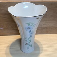 LENOX  MORNINGSIDE COTTAGE VASE -FLARED TOP BEES, FLOWERS, LADYBUGS. Made In USA picture