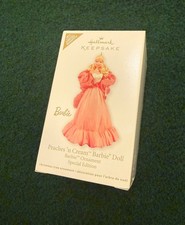 2011 Hallmark Keepsake Peaches n Cream Barbie Ornament Limited Edition With Box picture