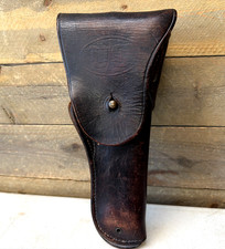 US WW1 WW2 M1911 Pistol M1916 Leather Holster A.L.P. CO Vintage Rare Brown Nice picture