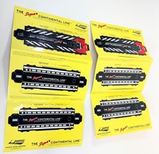 2 Punch Out Paper Model~Rapido Trains~The Super Continental Line~Engine & 2 Cars picture