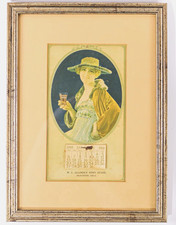 1918 Coca-Cola Calendar – June Caprice – W.C. Allison’s News Stand McAlester OK picture