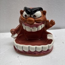 Kreiss Vintage Collectable Psycho Ceramics Ashtray Trinket Dish 1960-70s Whacky picture