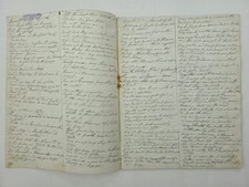 c1860 antique SAYINGS QUOTES TOASTS handwritten COMMONPLACE BOOK 44pp MANUSCRIPT picture