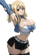 Fairy Tail Lucy Heartfilia #9 Anime Die-Cut Sticker 4.5