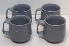EIGHT Vintage Aladdin Allure Temp-Rite Insulated Coffee Mugs Cups 8oz Gray 8 pcs picture