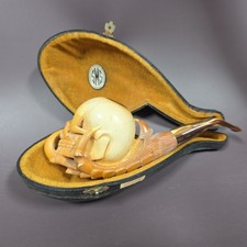 SMS Magnum Claw & Skull Yunus Estate Block Meerschaum Pipe picture