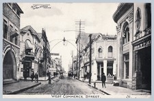 1909 San Antonio Texas West Commerce Street Tengg Bank Storefront Postcard -251 picture