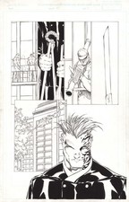 Michael Turner original art - Witchblade 15 page 14 D-Tron inks 1997 TORA NO SHI picture