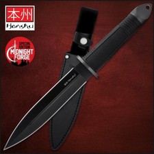 Honshu Fighter Black Dual Edge Dagger Combat Knife Fixed Blade Full Tang UC2630B picture
