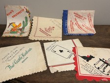 RARE 1930s VINTAGE HOTEL NAPKIN LOT Bermuda Los Angeles New York picture