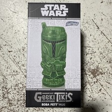 STAR WARS GEEKI TIKIS MUGS BOBA FETT 16oz BOUNTY HUNTER BRAND NEW IN BOX picture