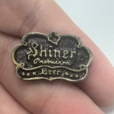Vintage Shiner Premium Beer Advertising Lapel Pin (Back Stamp Style) picture