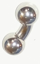 1 00g 5/8 Prince Albert Jewelry  Ampallang Bent Barbell Weight Sexy 19mm Ball picture