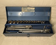Vintage Billings 1/2” Drive Lifetime Socket Set LS23 20 Piece picture