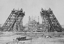 Eiffel Tower Under Construction In Paris 1887 OLD PHOTO picture