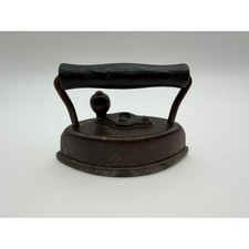 Antique Dover No 902 Sad Iron Cast Iron Removable Wood Handle Primitive Decor picture