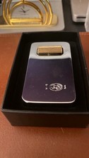El Casco gold plated pencil sharpener and chrome paperweight picture