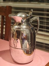 Vintage original AEFI Western Germany Chrome Plated Carafe jug pitcher pot 57 1L picture