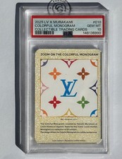 psa 10 | 2025 louis vuitton X murakami colorful monogram trading cards #010  👜 picture