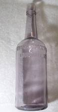Antique Scarce Purple J.J. Douglas Co. Whiskey Bottle Louisville KENTUCKY KY picture