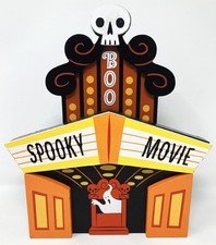 Target HYDE + EEK 2019 Wooden Haunted Spooky Movie Theater Decor picture