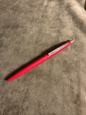 1960S Red Plastic Writing Pen BIC CLIC With Shirt Clip Does Not Write picture