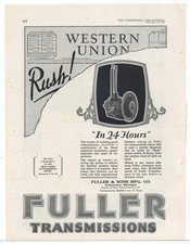 1926 Fuller & Sons of Kalamazoo, Michigan Ad: Fuller Transmissions RUSH Orders picture
