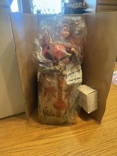  NOS Vintage Color Changing Fiber Optic Autumn Harvest Fall Angel Figurine BNIB picture