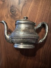 1922 Norfolk and Western Railway Silver Soldered Teapot 8oz Astoria Script N&W picture