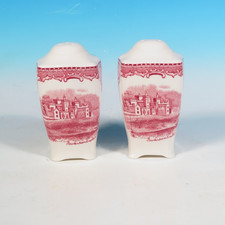 Johnson Brothers England Old Britain Castles Red 