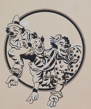 Super Rare c1940s Gran Circo Americano Circus Original Advertising Art Work. #12 picture