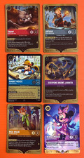 Disney Lorcana Hyperia City Complete Prerelease Promo Set Of 6 picture