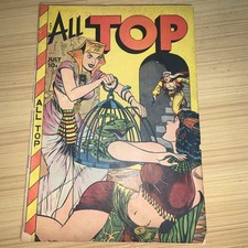 All Top Comics # 18 GGA Headlights cover 1949 Last Issue picture