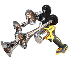 DeWalt 20v Quad Chrome Drill Impact Train Air Horn picture