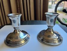 Vintage Towle Sterling Silver Candleholders Pair 3” candlesticks #701 picture