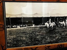 Buffalo Bill Wild West Show Vintage Panoramic Photo Custom Framed Reprint 19x74 picture