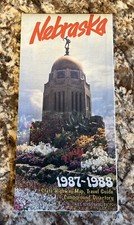 Nebraska 1987-1988 State Highway Map Travel Guide VTG Travel Map Fold Out picture