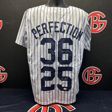 Joe Girardi David Cone Signed NY Yankees Perfection Jersey Autographed JSA COA picture