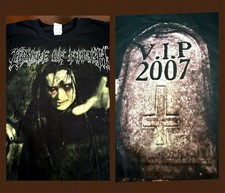 Rare CRADLE OF FILTH VIP 2007 T Shirt Metal Tour Goth Satan Death 16D657 picture